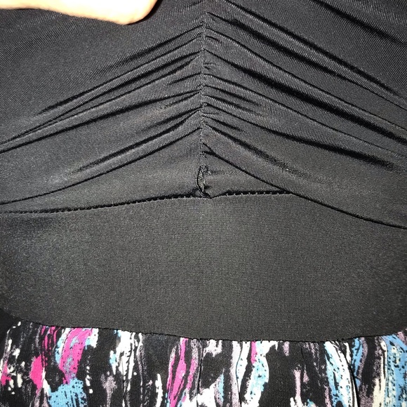 Rue 21 Multi Colored Strapless Cocktail Dress - Picture 3 of 5